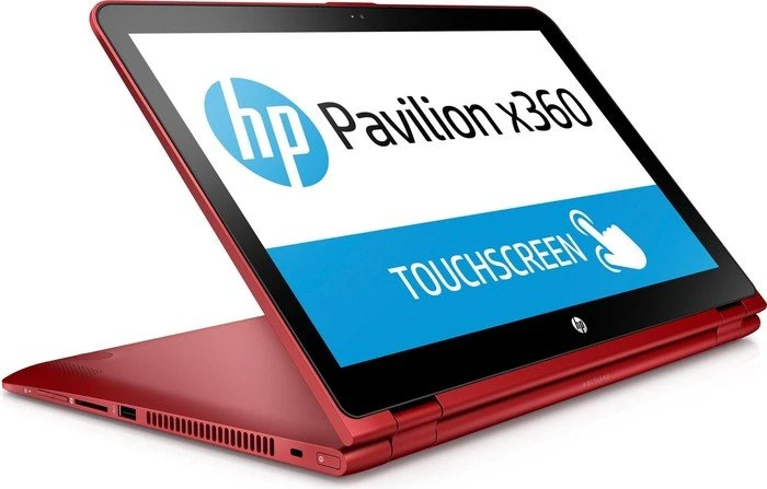HP Pavilion x360 15-bk103ng, rot, Core i5-7200U, 8GB RAM, 1TB HDD, DE
