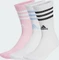 adidas 3-Streifen Cushioned Crew Socken white/true pink, 3 Paare Vorschaubild