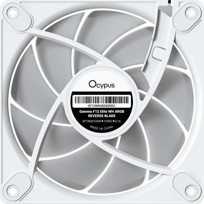 Ocypus Gamma F12 Elite WH ARGB Reverse Blade, weiß, 120mm, 3er-Pack