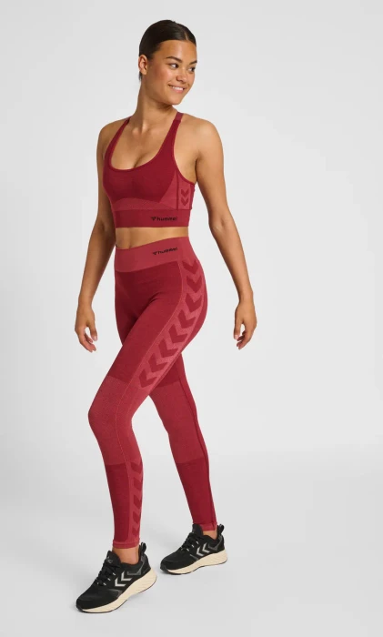 hummel CLEA Seamless Tight Hose lang cabernet (Damen)