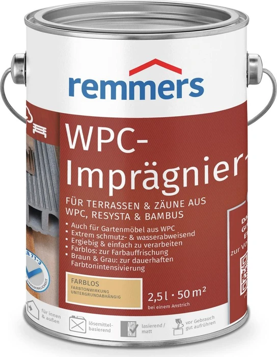 Remmers WPC-Imprägnier-Öl innen und außen farblos, 2.5l