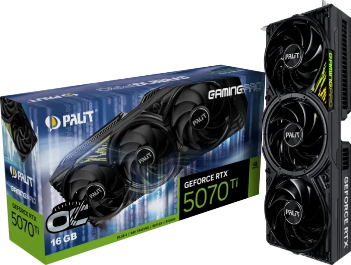 Palit GeForce RTX 5070 Ti GamingPro OC V1, 16GB GDDR7, HDMI, 3x DP
