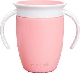 Munchkin Miracle 360° Übungstasse Trinkbecher, 6+M, 207ml, rosa
