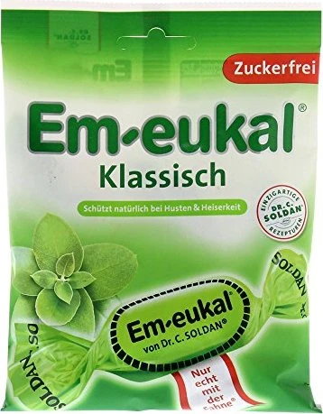 Soldan Em-eukal Klassich zuckerfrei Hustenbonbons, 75g