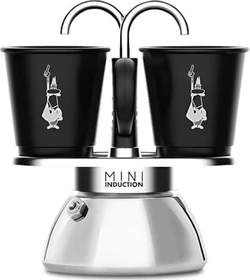 Bialetti Set Mini Express Induction Espressokanne schwarz