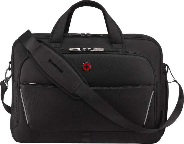 Wenger Meteor Brief 16-17" Laptop-Aktentasche, schwarz