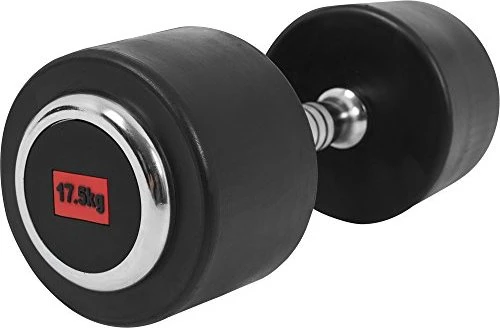 Gorilla Sports Profi Gummi Kurzhantel 17.5kg
