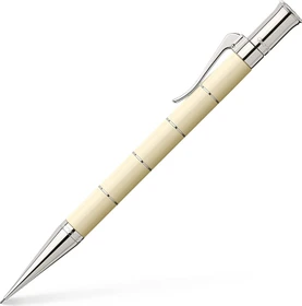 Graf von Faber-Castell Classic Anello Drehbleistift B 0.7mm graphit, elfenbein/silber, Radierer