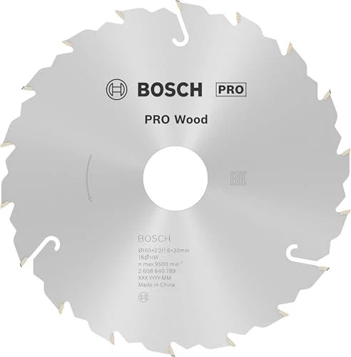 Bosch Professional Speedline Wood Kreissägeblatt 18Z, 165x2.2x30mm, 1 Stück