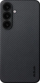 Pitaka UltraSlim Case Twill für Samsung Galaxy S25+ schwarz/grau