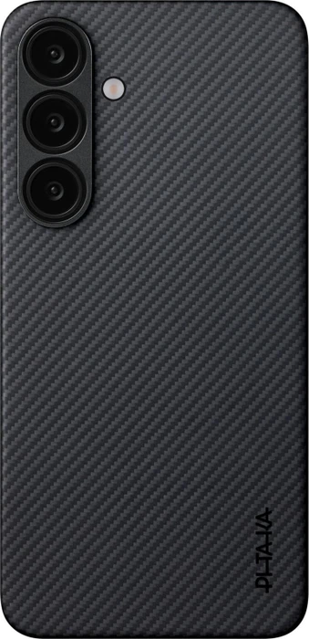 Pitaka UltraSlim Case Twill für Samsung Galaxy S25+ schwarz/grau
