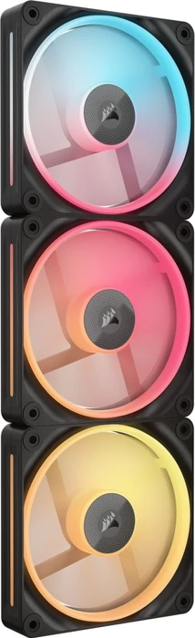 Corsair iCUE LINK LX120-R RGB Starter Kit, schwarz, LED-Steuerung, 120mm, 3er-Pack