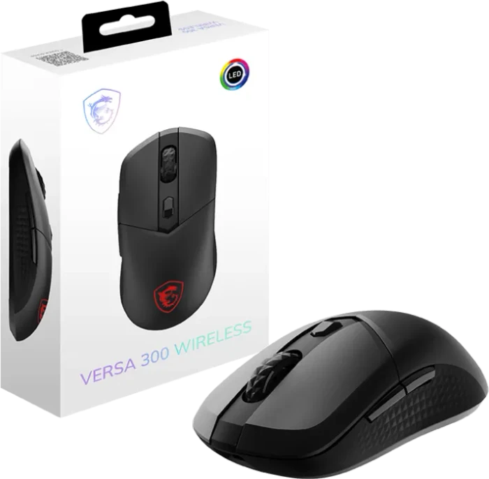 MSI Versa 300 Wireless Gaming Mouse schwarz, USB/Bluetooth