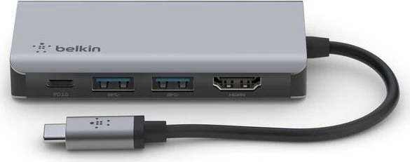 Belkin USB-C 4-in-1 Multiport Adapter, USB-C 3.0 [Stecker]