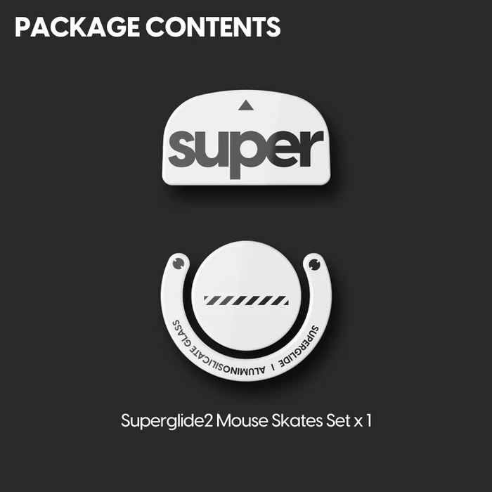 Pulsar Gaming Gears Superglide 2 für Logitech G Pro X Superlight, Mausgleiter, weiß