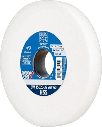 Pferd BW 15020-32 AW 60 HSS Schleifscheibe K60, 150x20x32mm, 1 Stück