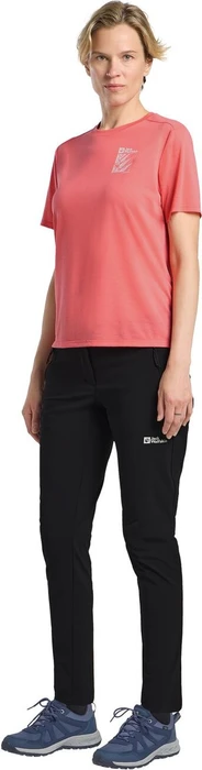 Jack Wolfskin Vonnan Graphic Funktionsshirt kurzarm explore sunset coral (Damen)