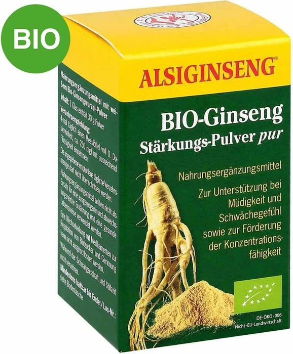 Alsiginseng Bio-Ginseng Stärkungspulver pur, 30g