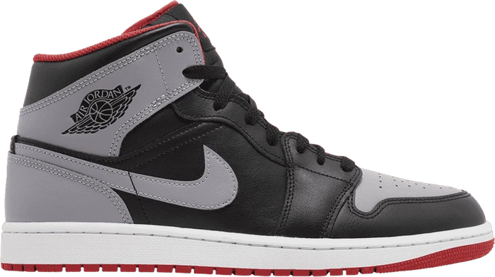 Nike Air Jordan 1 Mid black/fire red/white/cement grey (Herren)