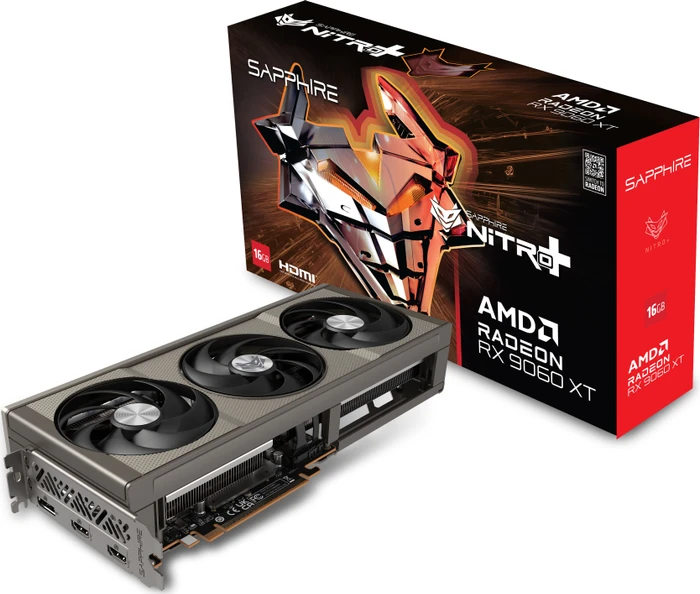 Sapphire Nitro+ Radeon RX 9060 XT, 16GB GDDR6, 2x HDMI, DP, lite retail