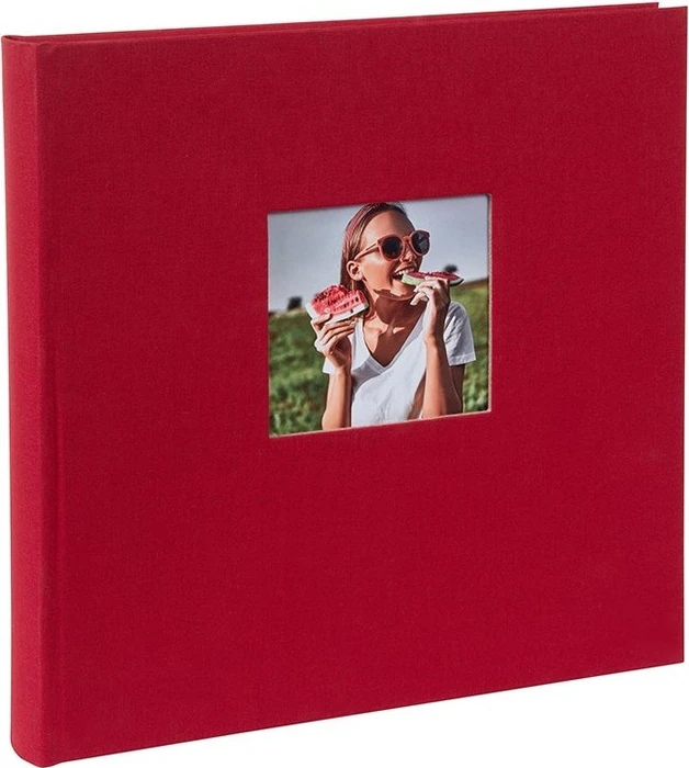 Goldbuch Buch Fotoalbum Bella Vista 30x31 schwarze Seiten rot