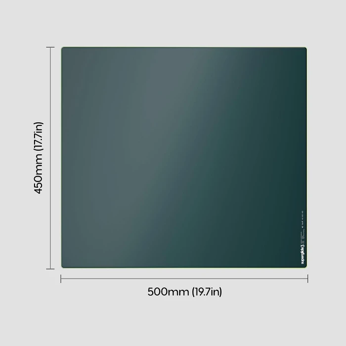 Pulsar Gaming Gears Superglide Glass Mousepad V3 Type-S Size XLE, 490x420mm, grün