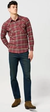 Wrangler Regular Western Hemd langarm ruby wine (Herren)