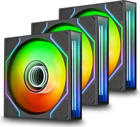 Thermaltake SWAFAN 120 EX INFINITY ARGB Sync, schwarz, 124mm, 3er-Pack