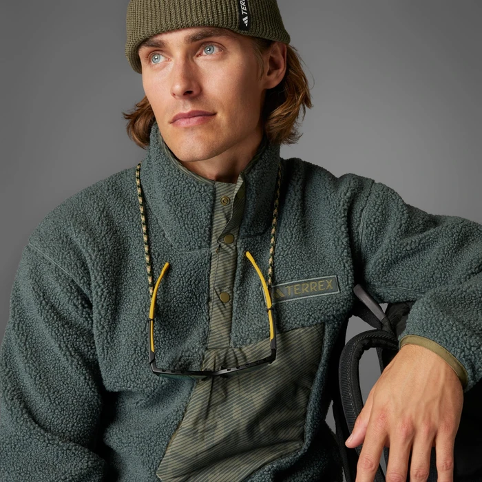 adidas Terrex Xploric High Pile Fleece Pullover legend ivy (Herren)