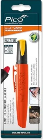 Pica-Marker Visor permanent Building Crayon Marker gelb Drehbleistift 10mm gelb, schwarz/gelb