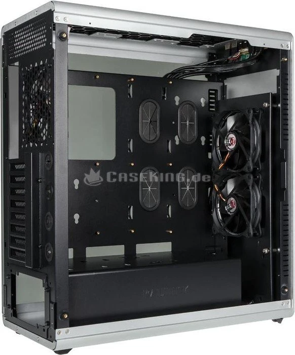 Raijintek Asterion Classic, silber, Glasfenster