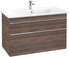 Villeroy & Boch Venticello Waschbeckenunterschrank für Becken mittig 2 Auszüge 953x590x477mm arizona oak/chrome