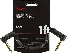 Fender Deluxe Series Instrument Cable Black Tweed 30cm