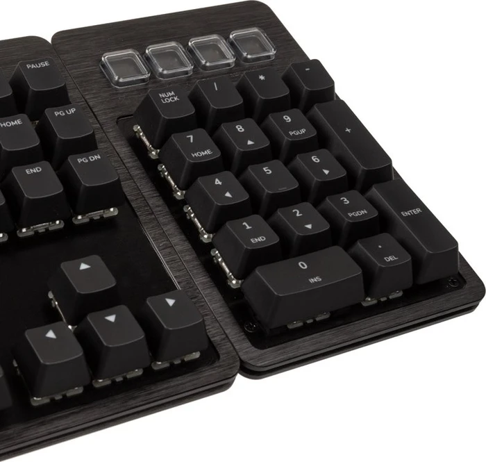 Mountain Everest Max Midnight Black, LEDs RGB, Gunmetal Gray, MX RGB RED, USB, DE
