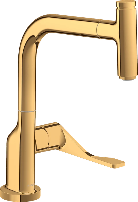 Hansgrohe Axor Citterio Select 230 mit Ausziehauslauf polished gold optic