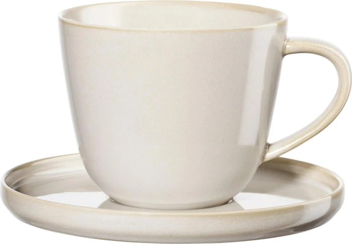 ASA Selection coppa tofu Kaffeetasse mit Untertasse, 2-tlg.