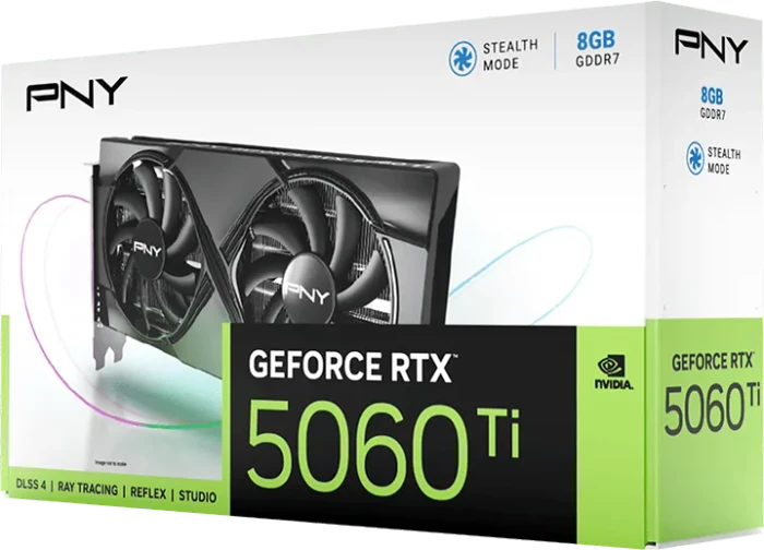 PNY GeForce RTX 5060 Ti Dual Fan, 8GB GDDR7, HDMI, 3x DP