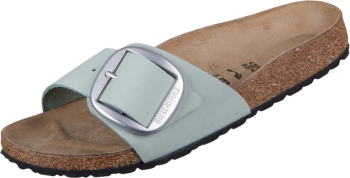 Birkenstock Madrid Big Buckle Nubukleder pure sage (Damen)