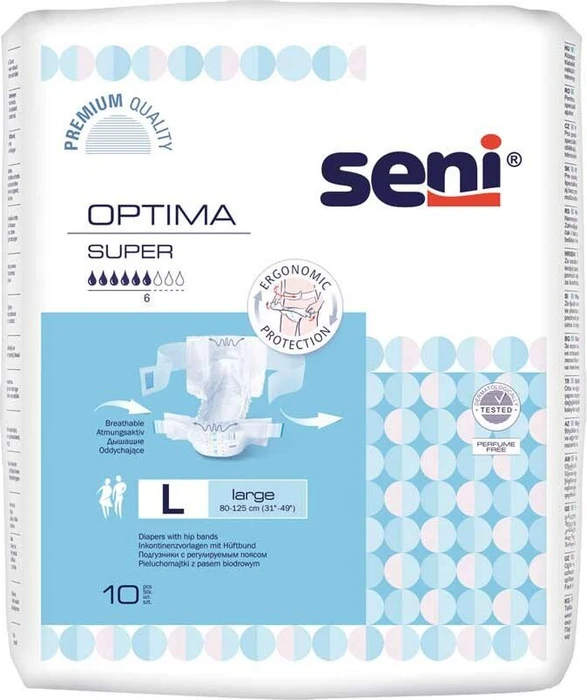 Seni Optima Hygieneeinlage mit Hüftbund Größe L, 10 Stück