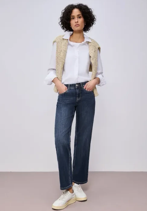 Street One Amalia Jeans mid blue washed (Damen)