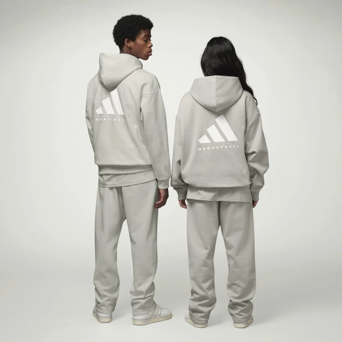 adidas Basketball Hoodie metal grey