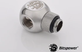 Bitspower TII Adapter G1/4" auf 3x G1/4" drehbar glänzend silber