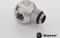 Bitspower TII Adapter G1/4" auf 3x G1/4" drehbar glänzend silber Vorschaubild