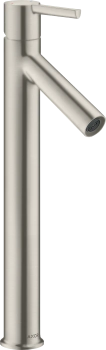 Hansgrohe Axor Starck Einhebel-Waschtischmischer 250 mit Hebelgriff für Aufsatzwaschtische mit Ablaufgarnitur edelstahloptik