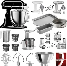 KitchenAid 5KSM185PSEOB Artisan onyx schwarz