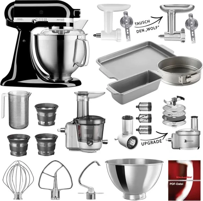 KitchenAid 5KSM185PSEOB Artisan onyx schwarz