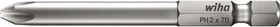 Wiha Professional 7041 Z Kreuzschlitz Bit 1/4", PH1x50mm, 2 Stück