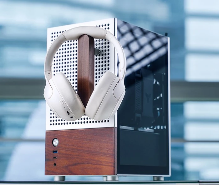 Jonsbo T6 Silver, silber/braun, Glasfenster, Mini-ITX