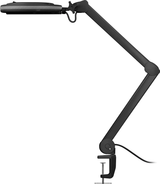 Wentronic Goobay LED-Klemm-Lupenleuchte, 9W, 1.75x, 3 Dioptrien schwarz