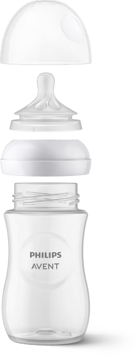 Philips Avent SCD837/12 Natural Response Neugeborenen Trinkflaschen-Set, 6-tlg.